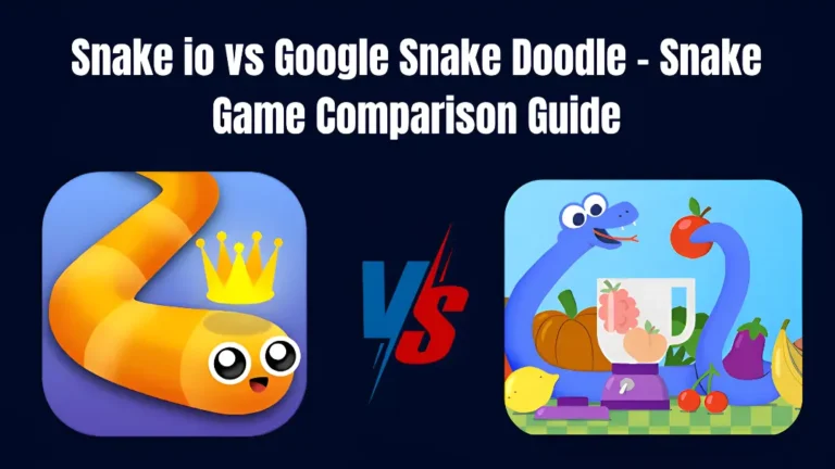 Snake.io vs Google Snake Doodle Game - title image